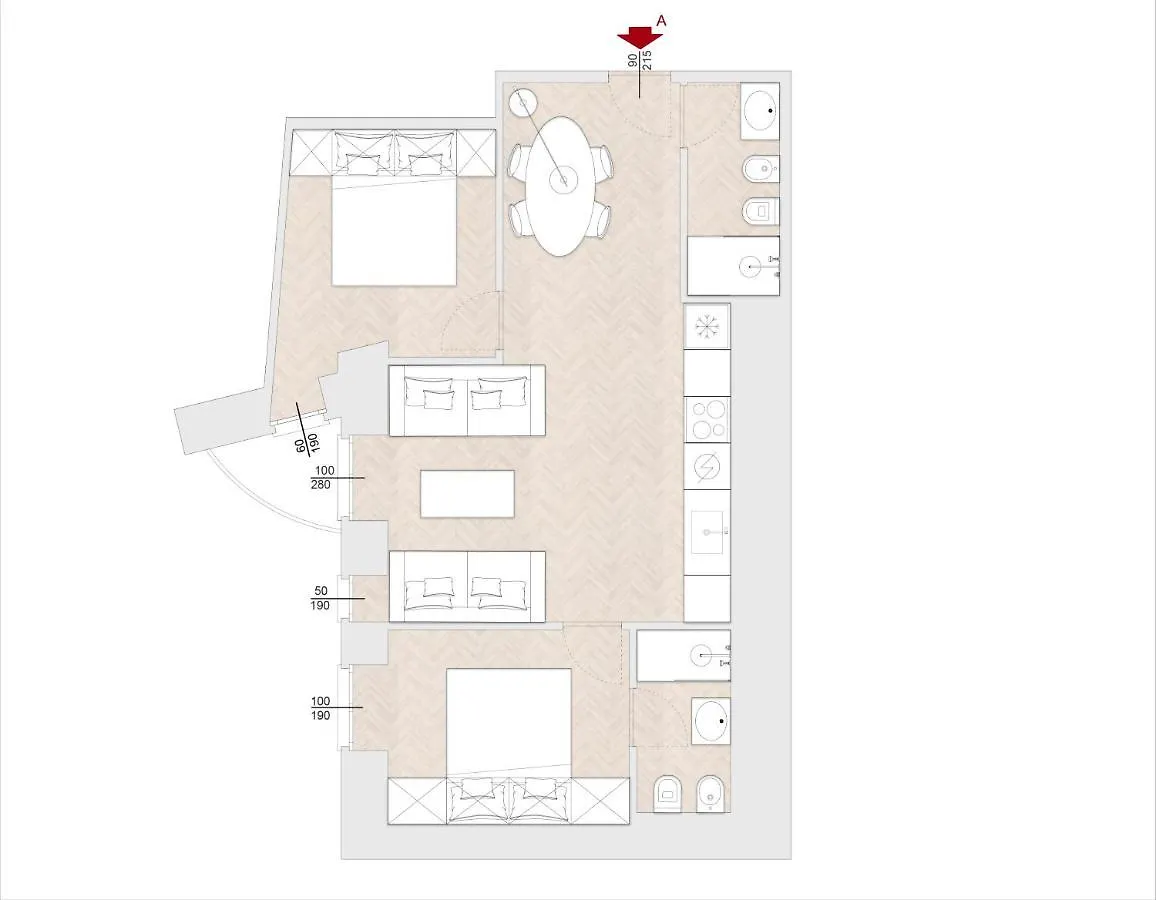 Apartment Ferienwohnung Marcora 6 T Luxury Living Mailand